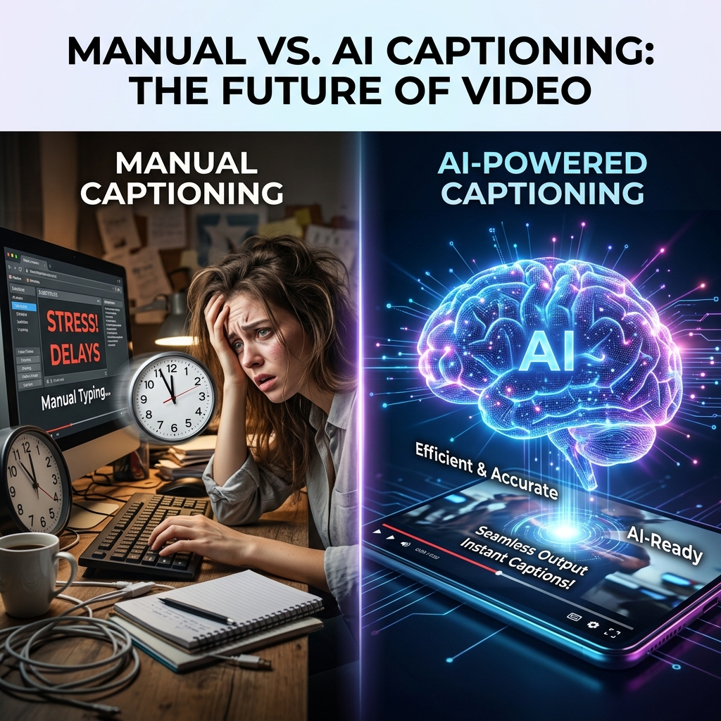 Manual vs AI Captions